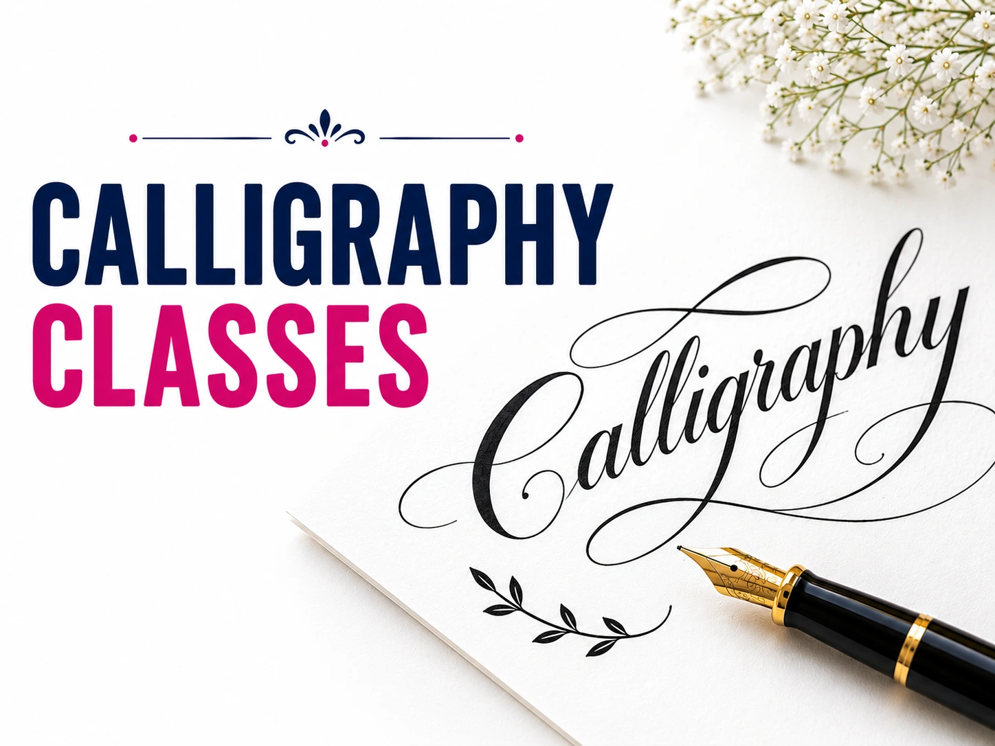 Calligraphy Classes for Kids at Be Smart Academy featuring elegant handwriting, calligraphy lettering and fountain pen practice
