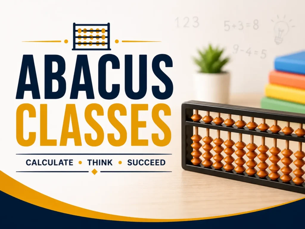 Abacus Classes for Kids at Be Smart Academy helping children improve mental maths, concentration and calculation skills using an abacus