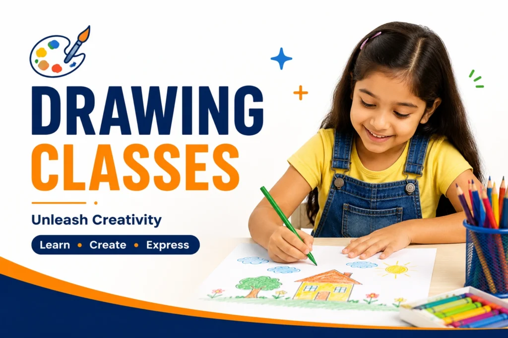 Drawing Classes for Kids at Be Smart Academy in State Bank Colony Delhi